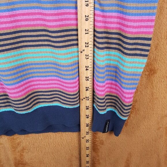 SCOTCH & SODA Polo Shirt Mens Medium Navy Stripe Pullover Cotton Knit $138 - Picture 8 of 9
